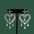 Dolores, handmade silver filigree MorphEar chandelier earrings 