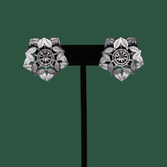 Fortuna, handmade silver filigree MorphEar jacket earrings 