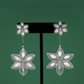 Magdalena, handmade silver filigree MorphEar dangle earrings 